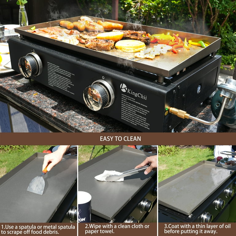 Propane Flat Top Griddle Stove Burner Flat Top Tabletop Grill