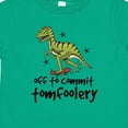 thumbnail image 4 of Inktastic Dinosaur off to Commit Tomfoolery Boys Toddler T-Shirt, 4 of 5