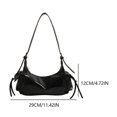thumbnail image 2 of Bolso cruzado Ygjytge bolso motocicleta con pajarita un hombro PU 5840-PZ20240625013739, 2 of 9