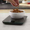 thumbnail image 4 of KitchenAid 11lb Digital Glass Top Kitchen and Food Scale Measures Liquid and Dry Ingredients, Black, 4 of 9