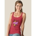 thumbnail image 2 of Graffiti Style Happy Dead Faces Racerback Tank Women -Image by Shutterstock, Female Large, 2 of 4