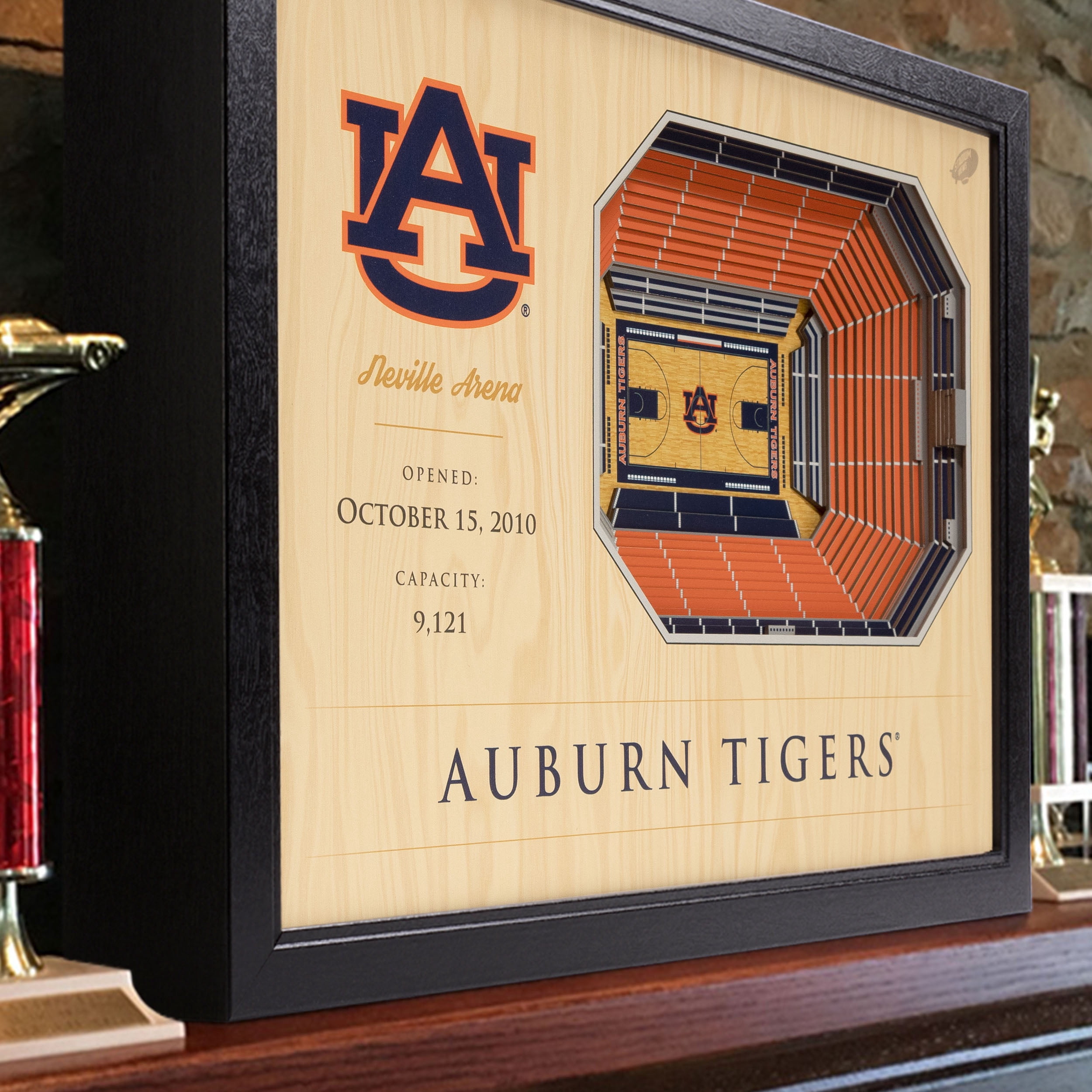 YouTheFan NCAA Auburn Tigers BB 25-Layer Stadiumview Wall Art