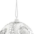 thumbnail image 3 of Northlight 3ct White and Silver Shatterproof Christmas Ball Ornaments 3" (75mm), 3 of 3