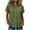 Army Green, variant on Button Down Shirts for Womens Dressy Casual Rolled Short Sleeve T Shirts Womens Loose Collared Blouses with Pockets
