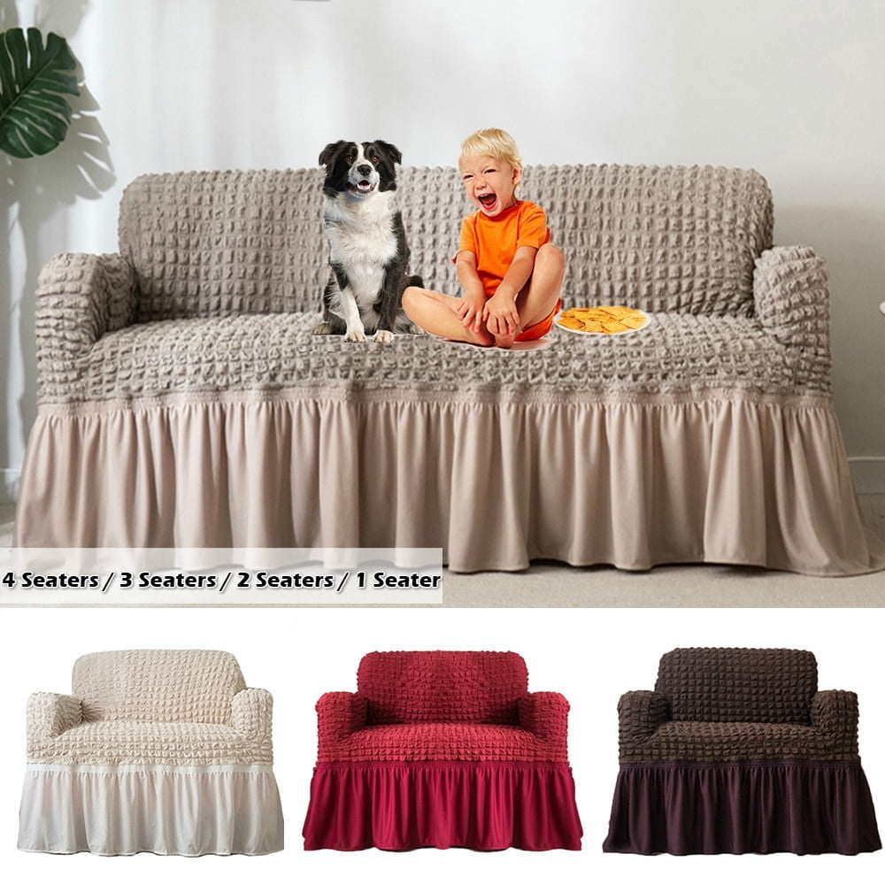 HOTBEST Luxury Elastic Sofa Cover with Skirt Set Furniture European
