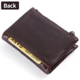 thumbnail image 4 of FALAN MULE Genuine Leather Wallet for Men Large Capacity Men Wallets RFID Blocking ID Window Card Case with Zip Coin Pocket, 4 of 7