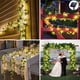thumbnail image 5 of Guirnalda de luces solares para exteriores de 10 m con 100 LED, guirnalda de luces de hiedra artificial para jardín, patio, hogar, celebraciones al aire libre y decoración de bodas., 5 of 5