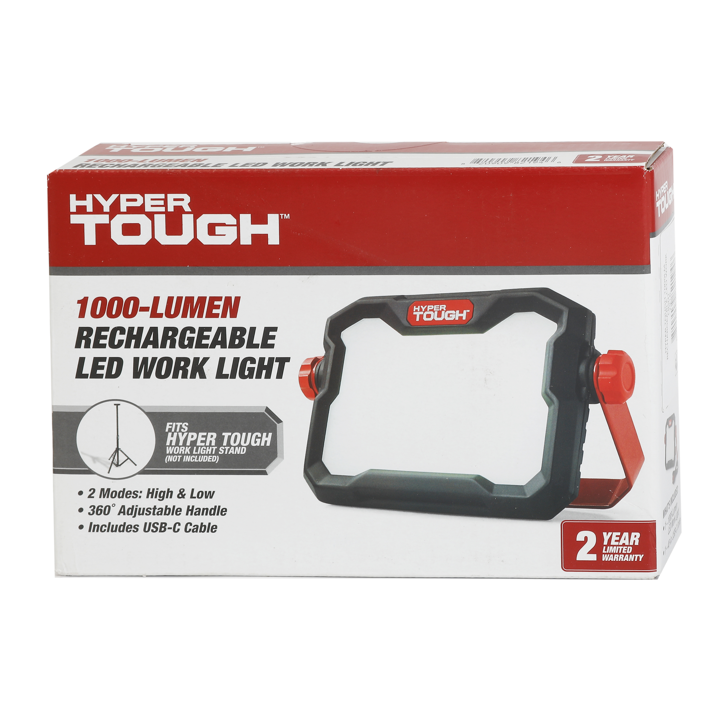 Hyper Tough 10W LED Rechargeable Work Light, 1000 Lumens photo 4