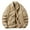 Khaki, variant on Men's Casual Lightweight Shirt Jacket Work Shacket Jackets Military Full Zip Overshirt With Pockets - Khaki