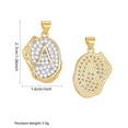 thumbnail image 2 of PAURO Initial Letter Necklaces for Women A-Z Gold Plated Stainless Steel Cubic Zirconia Irregular Personalized Statement Delicate Elegant Name Dainty Pendant Jewelry With 60cm Chain Letter Q, 2 of 5