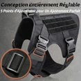 thumbnail image 2 of Tactical Dog Harness M Black, No-Stress Training Military Working Dog Vests., 2 of 5