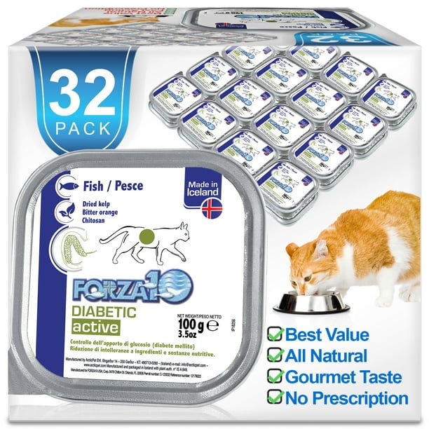 Forza10 ActiWet Diabetic Support Icelandic Fish Recipe Canned Cat Food