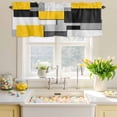 thumbnail image 4 of Valances for Windows Rod Pocket Short Curtain for Bathroom Living Room Bedroom 1 Panel 54x18in, 4 of 9