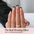 thumbnail image 2 of Press On Nails BTARTBOXNAILS Serie corta en negro y francés, 2 of 7