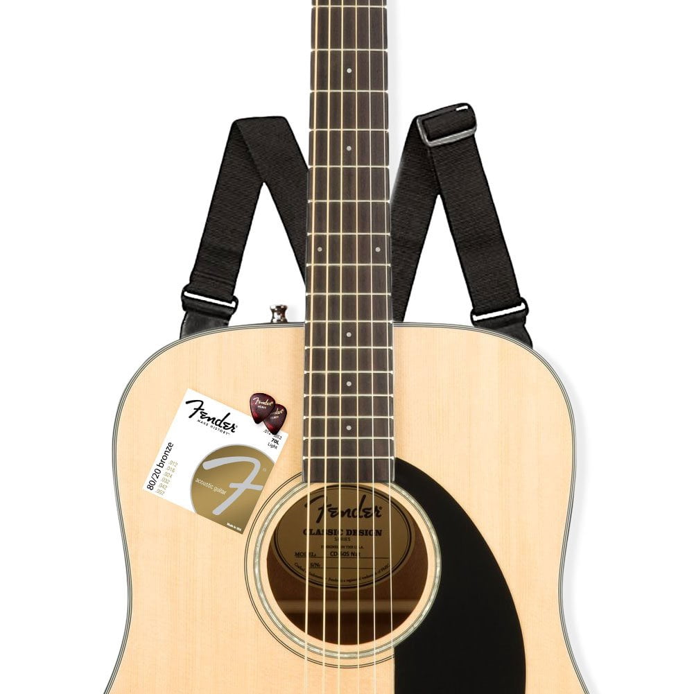 Pre-Owned Fender CD-60S Solid Top Dreadnought Acoustic Guitar - Natural