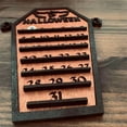 thumbnail image 4 of Halloween Décorations 2023 Compte à Rebours Halloween Calendrier Halloween Cercueil Calendrier Bloc Mobile Calendrier d'Arrivée A (Acheter 2 Navire 3), 4 of 4