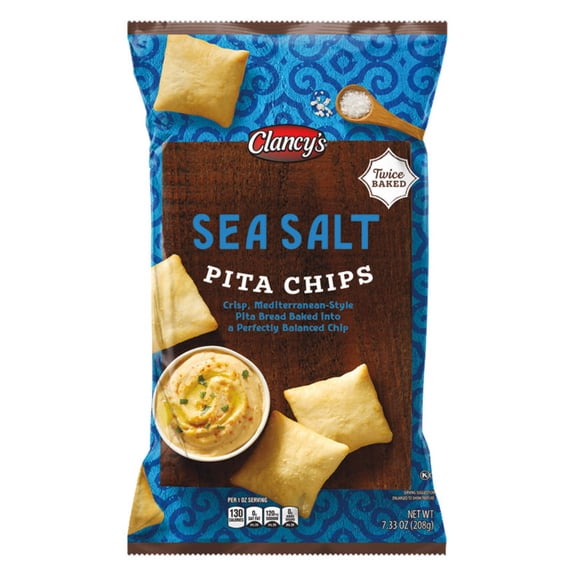 Clancy's Sea Salt Pita Chips, 7.33 oz