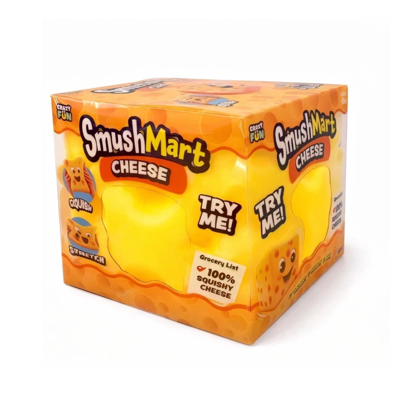 5” Jumbo Cheese Squishy, Viral Squishy Cheese, Soft Sensory Stress Relief Toys for Teens & Adults, Fun Novelty Gift for Holiday Festivals