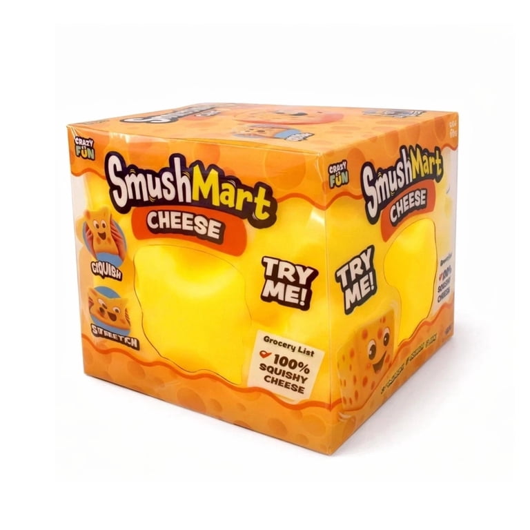 5” Jumbo Cheese Squishy, Viral Squishy Cheese, Soft Sensory Stress