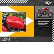 MotoTec 200cc 6.5HP Trailcross Gas Powered Mini Bike Red