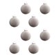 thumbnail image 1 of 8 Bolas de Navidad de terciopelo caqui, 3.14 pulgadas, flocadas, de plástico, adornos para árboles, decoración colgante, decoración de Navidad, decoración del árbol de Navidad, 1 of 6