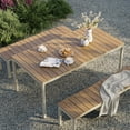 thumbnail image 6 of Finn Dining Set with Benches in Natural, 6 of 8