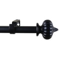 thumbnail image 2 of Urbanest Adjustable Single Curtain Rod Set Bishop Finials – 1 - Inch Diameter, With Pewter Rod, 28–48 Inches, 2 of 4