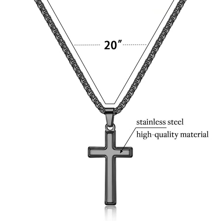 Walmart mens hotsell silver cross necklace
