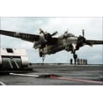 thumbnail image 1 of 24"x36" Gallery Poster, Grumman S-2E Tracker aircraft makes an arrested landing 1984, 1 of 1