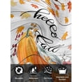 thumbnail image 7 of Fall Pumpkin Cloth Napkins Set of 4 Reusable Dinner Napkins, Orange White Thanksgiving Maple Leaf Cocktail Napkin Washable Table Napkins for Wedding/Holiday Party/Baby Shower 20"x20", 7 of 7