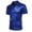 A-Blue210, variant on Summer Mens Metallic Polo Shirts Short Sleeve Casual Glossy Notch Lapel Disco Party Clubwear Loose Fit Glitter Tee Shirt Versatile Tops