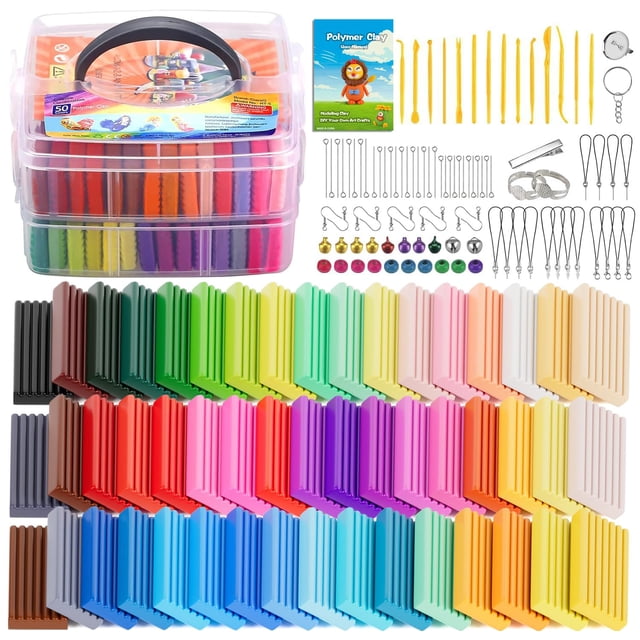 Kit básico de arcilla polimérica CiaraQ con herramientas de escultura de 1,3 kg