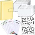 thumbnail image 1 of A6 Binder Budget Planner Notebook Covers Folder Size 6 Hole Pockets Plastic Zipper Money Saving Envelope, 1 of 1