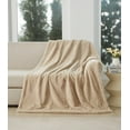 thumbnail image 1 of Better Homes & Gardens Faux Fur Throw, Beige, 50 x72, 1 of 9