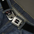 thumbnail image 2 of GM General Motors Belt, Seatbelt Buckle Belt, 1969 Camaro Z 28 Emblem Black Silvers Red, Youth 22 to 32 Inches, 2 of 2