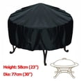 thumbnail image 4 of ShenMo Jardin Extérieur Barbecue Couvercle Imperméable, Antipoussière et UV Preuve BBQ Rond Petit Couvercle de Foyer, 4 of 5