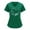 #1 Green, variant on Lolmot Womens Working Uniform Tops Cute Stethoscope Heart Floral Graphic Printed V-Neck Short Sleeve Stretch T-Shirt Nurse Uniform Scrubs Holiday Workwear