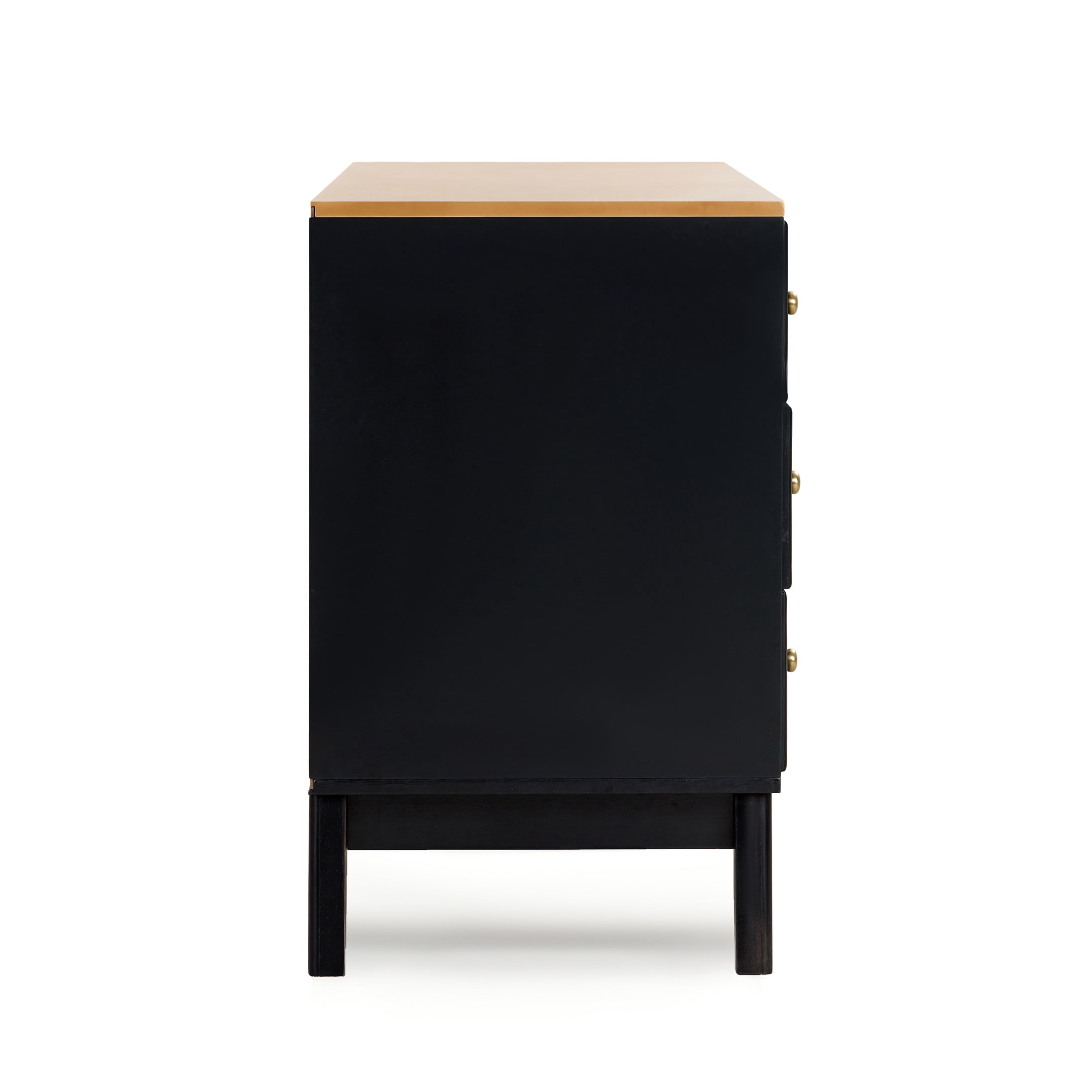 Christopher Knight Home 60" Modern Sideboard Buffet Cabinet with 6 Drawers & Adjustable Shelf, Black