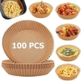thumbnail image 3 of Air Fryer Liners,100 Pcs Air Fryer Disposable Paper Liner, 3 of 5