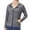 Gray, variant on Women's Full Zip Quick Drying Hoodie Jacket,Long Sleeve Jackets with Pockets Hiking Outdoor Slim Tops,Black,x-Large Size
