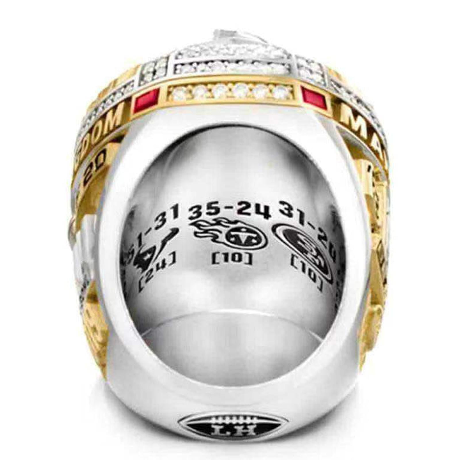 Nfl Players Mahomes Wedding Ring Alloy Ring Men Kansas City Chiefs