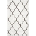 thumbnail image 4 of SAFAVIEH Barcelona Mira Geometric Shag Area Rug, Ivory/Silver, 5' x 5' Square, 4 of 8