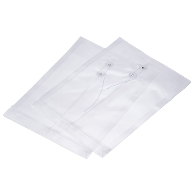 Unique Bargains Dossiers A4 avec Corde, Transparent, Lot de 5