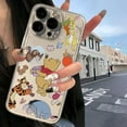 thumbnail image 3 of Cartoon Winnie the Poohs Phone Case For iPhone 16 15 14 13 12 11 Mini Pro Max X XR XSMax 7 8 Plus SE20 Transparent Cover T-29cc24082808 iPhone 15 Plus, 3 of 7