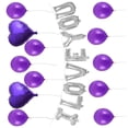 thumbnail image 2 of Injueey Globo con letras de amor, confesión del Día de San Valentín, globo con corazón de amor, monograma de película de aluminio, decoración para Kits de decoración para fiestas Violeta Injueey HA8818-06B, 2 of 6