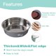 thumbnail image 3 of Cuencos para perros Cuencos de alimentación para perros pequeños Cuencos de agua con suela de silicona antideslizante, cuenco de acero inoxidable para perros, 3 of 5
