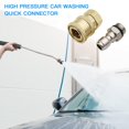 thumbnail image 2 of 1/4'' Pressure Washer Quick Connector Coupler Set Brass High Pressure Washer Fitting Adapter High Pressure Washer Couplers for High Pressure Water Gun, 2 of 5