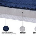 thumbnail image 4 of Incredibly Soft and Absorbent Memory Foam Bath Mat, 17 By 24-inch, Burgundy Red, 4 of 5