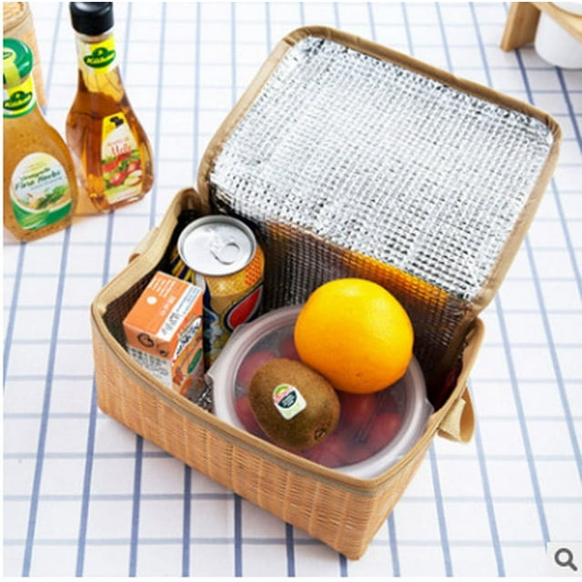 Sac à Lunch Isotherme, Pochette de Conservation des Aliments, Étanche et Résistante à l'Eau, Design Élégant, pour le Bureau et les Déplacements, Porte-Repas Portable, Polyester Durable, Adapté aux Voyages, Écologique, Akmoler