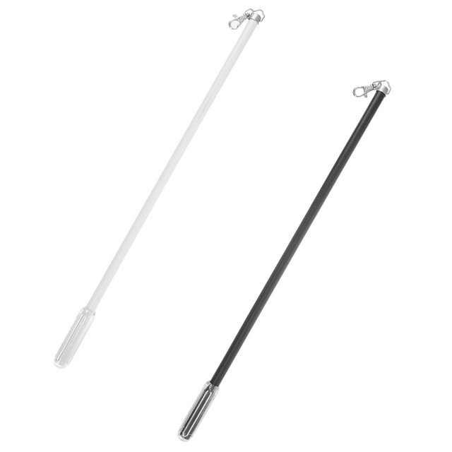 LEEYNEER 2 Pcs Baguette de Tirage pour Rideaux Tringle de Tirage en Métal Rideaux et Stores Manipulation de Rideau Facile